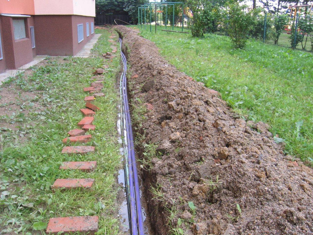 Telekomunikační kabel UPC ČR, a.s. v lokalitě Liberec – Doubí, Vesec